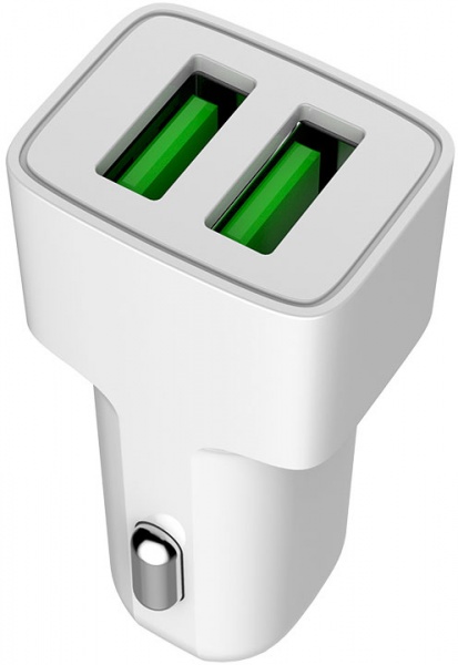 Автомобильное зарядное устройство ColorWay 2USB AUTO ID 2.4A 12W (CW-CHA009-WT) 