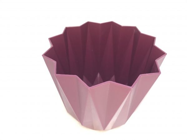 Горщик для квітів Elif Plastik Призма фігурний 2,25 л фіолетовий (475Ф) 