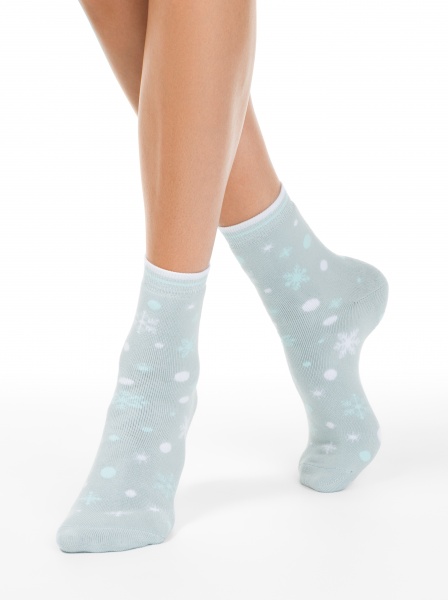 Шкарпетки жіночі Conte COMFORT (махрові) 7С-47СП р.23 блідо-бірюзовий
