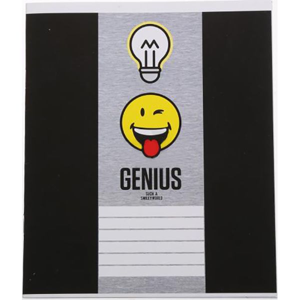 Зошит шкільний 96 аркушів у клітинку бічна спіраль Smiley