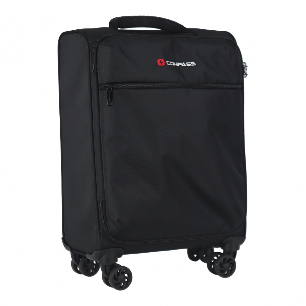 Чемодан Compass №220916 M черный 61x41x20,5/22 см