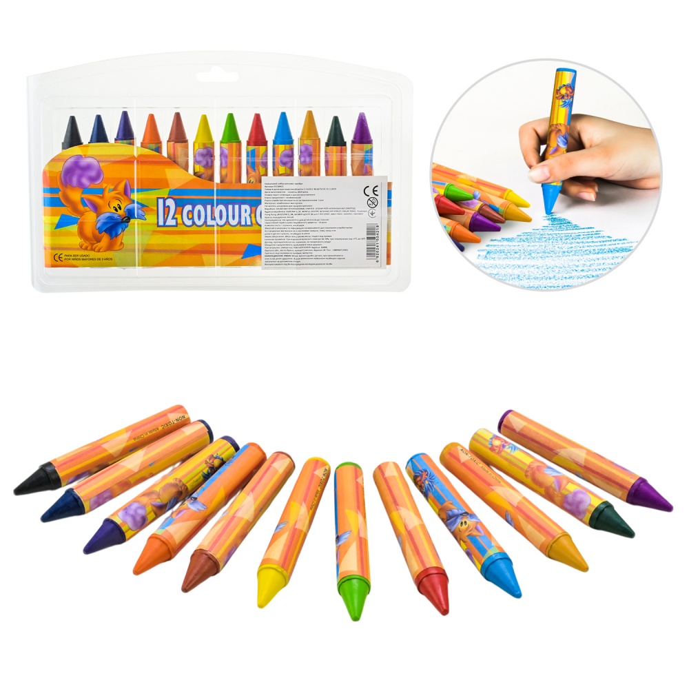 Набір воскової крейди Shantou 12 кольорів CE150421