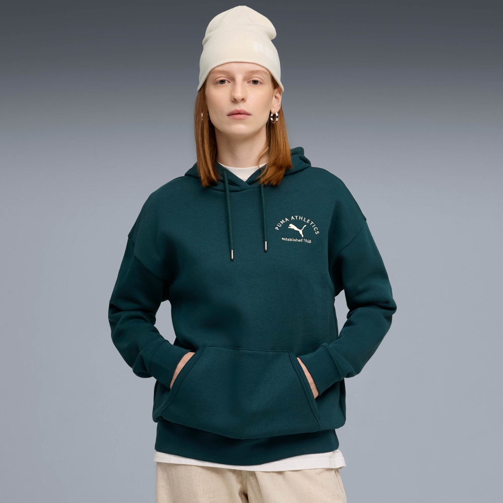 Джемпер Puma PUMA CLASS Relaxed Hoodie FL 68813275 р.XL зелений