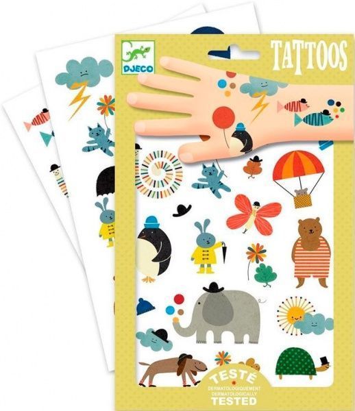 Набор наклеек на тело Djeco Забавные маленькие картинки