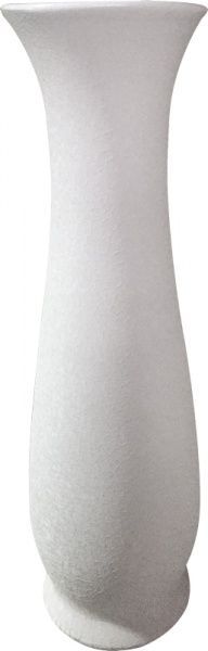 Ваза керамическая белая Глория шолк 70 см