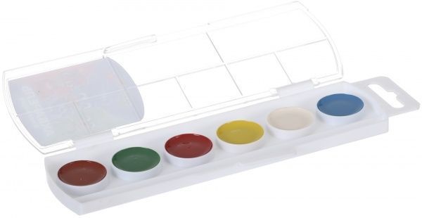 Краски акварельные Набір 6 кольорів PJ Masks Перо