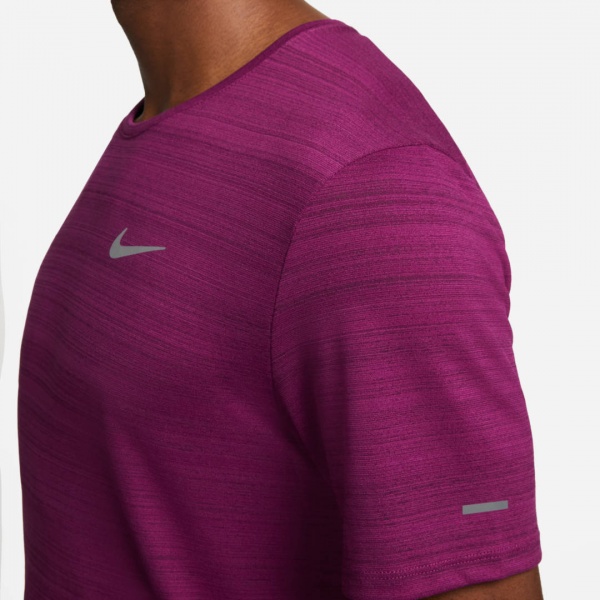 Футболка Nike M NK DF MILER TOP SS CU5992-610 р.XL фіолетовий