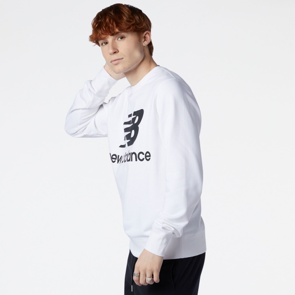 Свитшот New Balance MT03560WT р. XXL белый