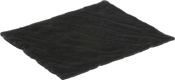 Блюдо прямокутне Lavastone Black 25x20x1,3 см 