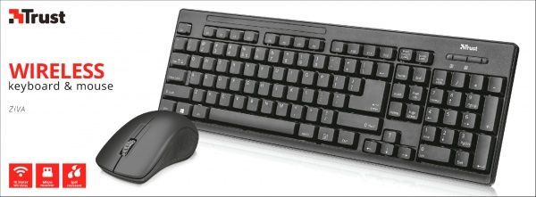 Комплект клавіатура + миша Trust Ziva 