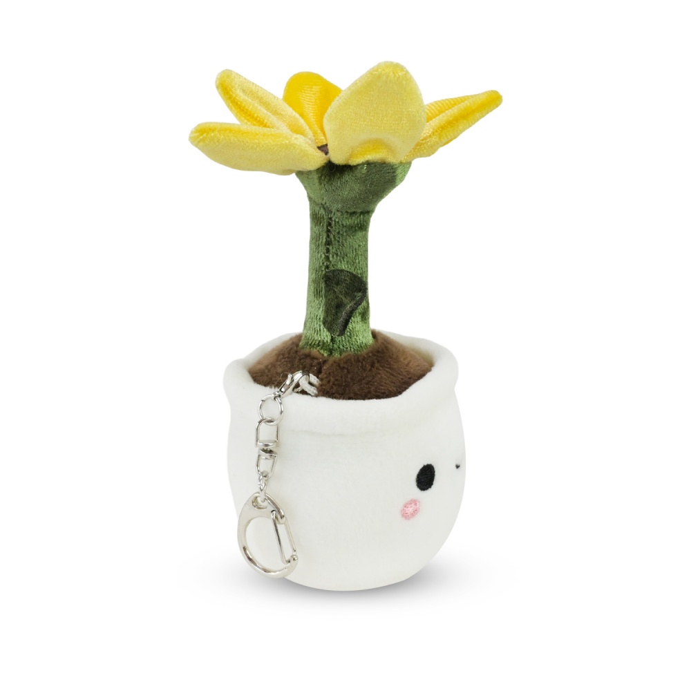 Мягкая игрушка Plush and Co Цветочки подсолнух 6х6х11 см желтый с белым PLC25055