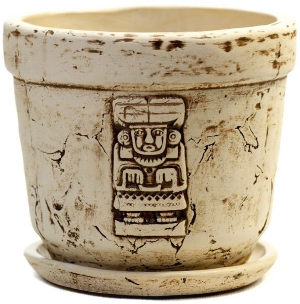 Горщик керамічний Демос круглий 5л бежевий 