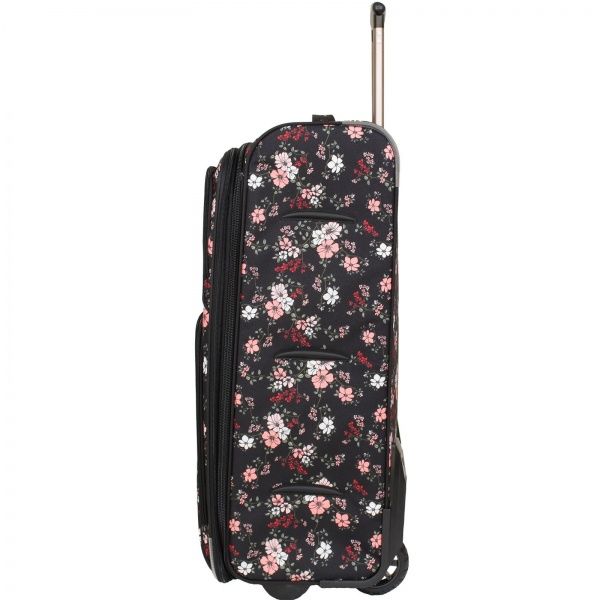 Валіза Bagland Леон 70 л чорний із малюнком 293 (0037666274) 