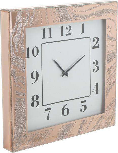 Часы настенные Звездная пыль 40x5x40 см бронзовый