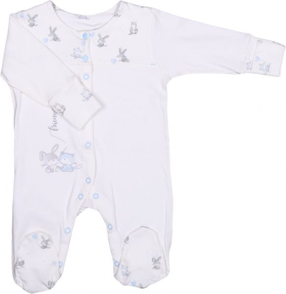 Человечек Baby Veres Friendship р.62 кремово-белый/голубой 