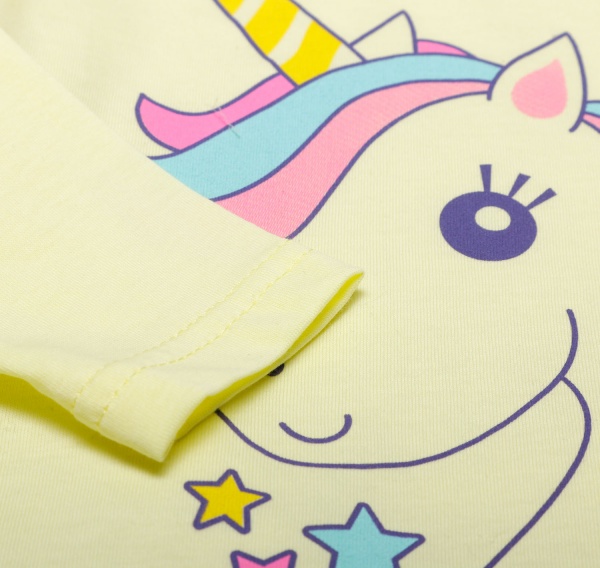Футболка для дівчаток Luna Kids з принтом Magical р.122 ваніль 