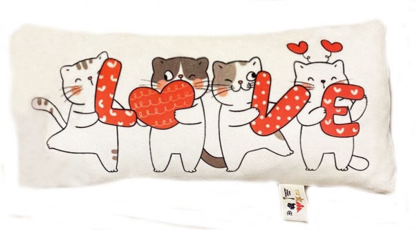 Подушка декоративная Love 20x40 см слоновая кость Анна 