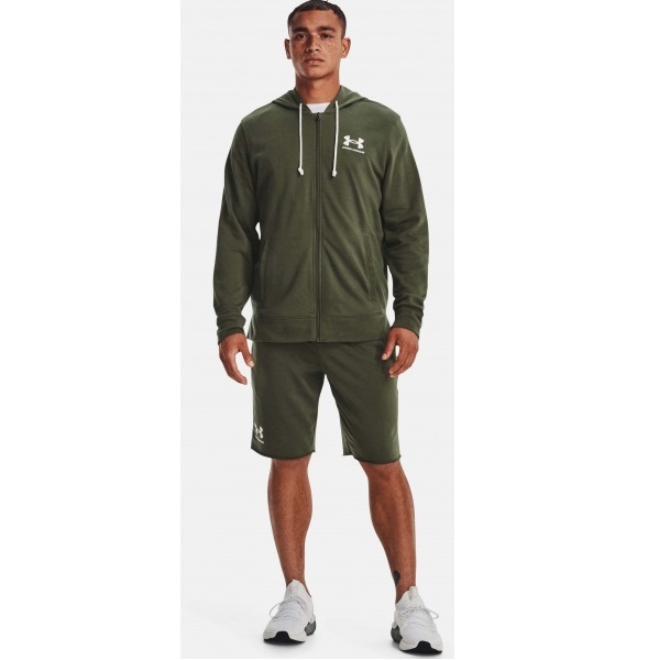 Джемпер Under Armour RIVAL TERRY LC FZ 1370409-390 р. S зеленый