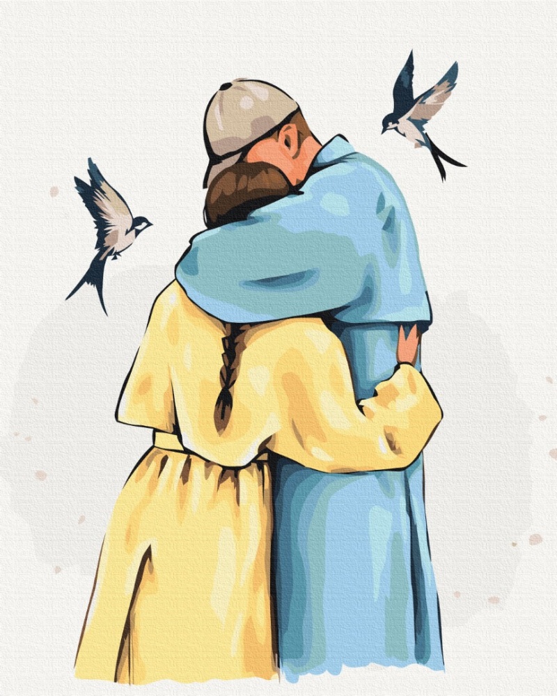 Картина по номерам Крепкие объятия ©Alla Berezovska BS53453 40x50 см Brushme