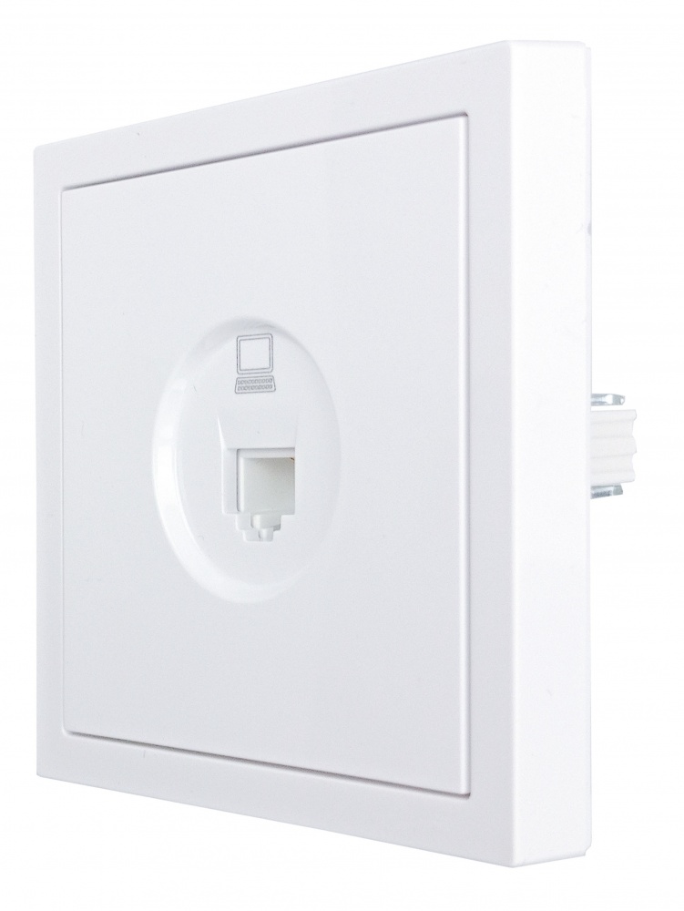 Механизм розетки компьютерная HausMark Juna белый