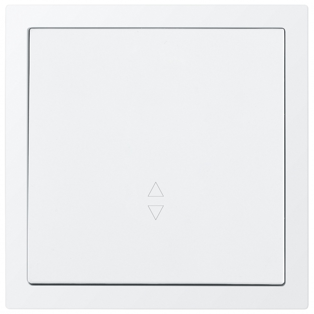 Механизм выключателя проходной одноклавишный HausMark Juna без подсветки белый матовый 7041-0988-105QC