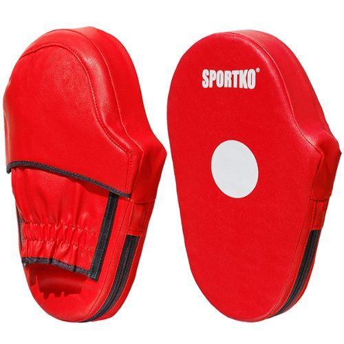 Лапы боксерские SPORTKO 4001-Red 18x30 см красный 
