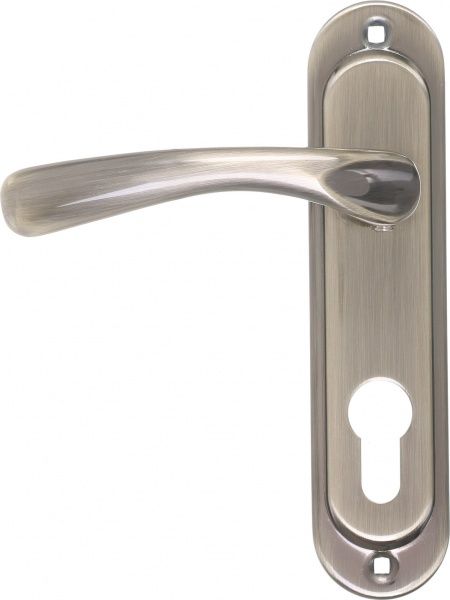 Замок врезной с ручками Kumru AB PZ 62 мм старая бронза