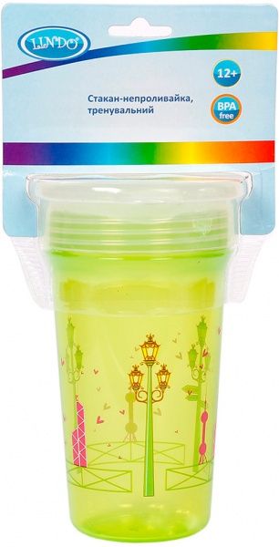 Стакан-непроливайка Lindo Стакан-непроливайка Lindo тренировочный 