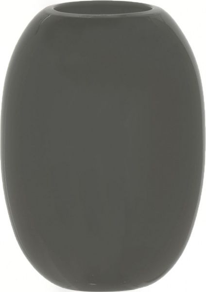 Ваза скляна 20х14.6 сіра Wrzesniak Glassworks