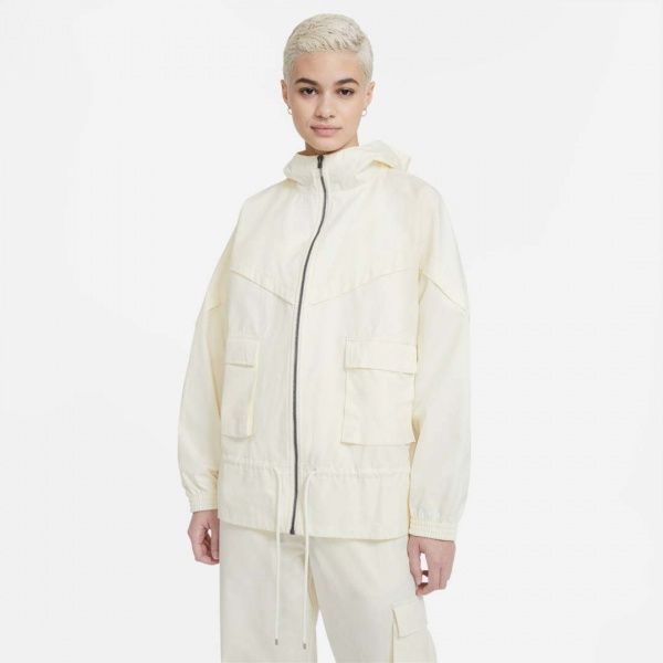 Ветровка Nike W NSW ICN CLSH JKT WR CANVAS CZ9328-113 XL бежевый