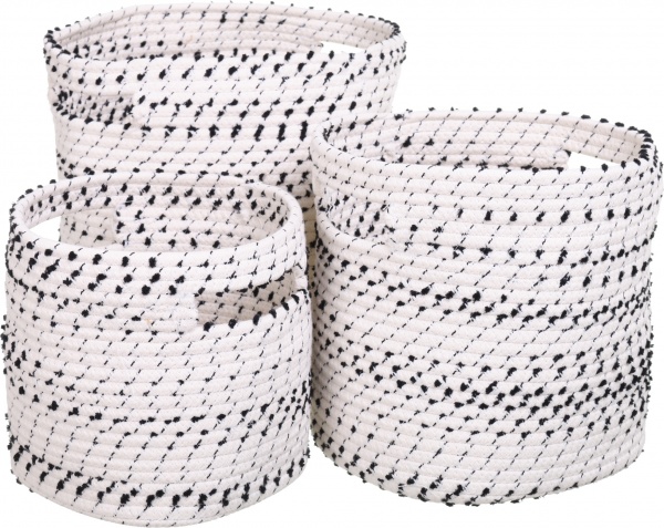 Корзина Dalmatian 20х20х20 см черно-белый