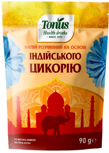 Растворимый напиток Золотое зерно на основе индийского цикория Tonus д/п 90 г