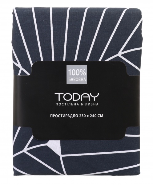 Простынь Calais 230x240 см темно-синий Today 