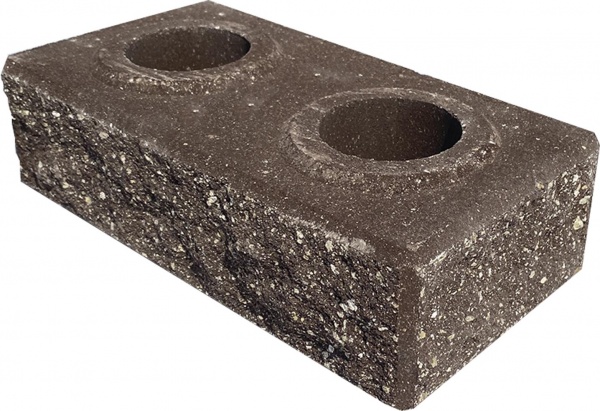 Цегла гіперпресована LEGO-FASAD колота кутова коричнева