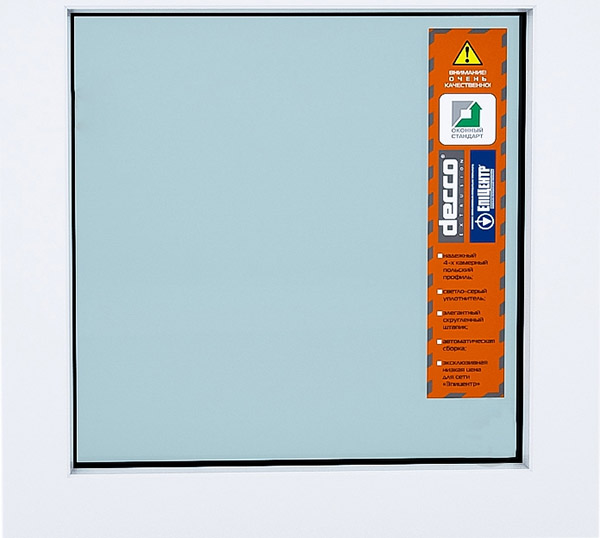 Окно глухое DECCO 60 600x600 мм