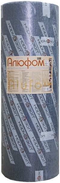 Полотно Normaizol фольгированное самоклеющееся алюфом 1х20 м 5 мм