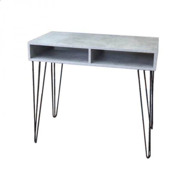 Стол письменный Woodville Loft серый/черный 