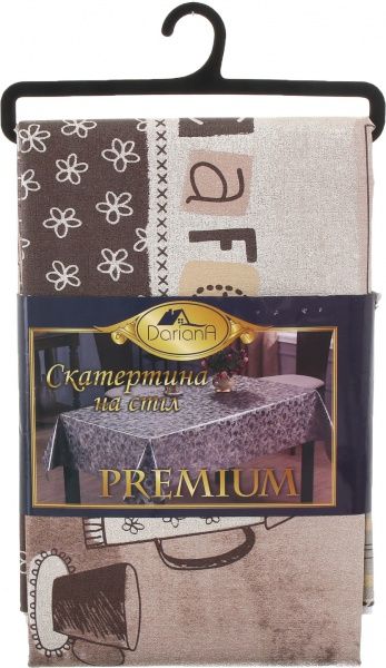 Скатерть Кофе 137x180 см разноцветный Dariana 