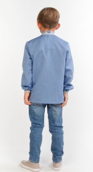 Вышиванка для мальчиков Эдельвика 206-20/00 р.152 синий 