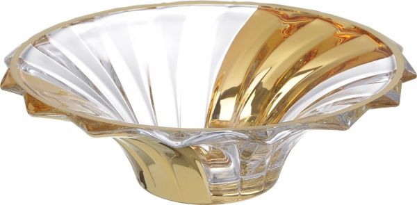 Блюдо декоративное прозрачная с золотом 30х9,1 см Combi