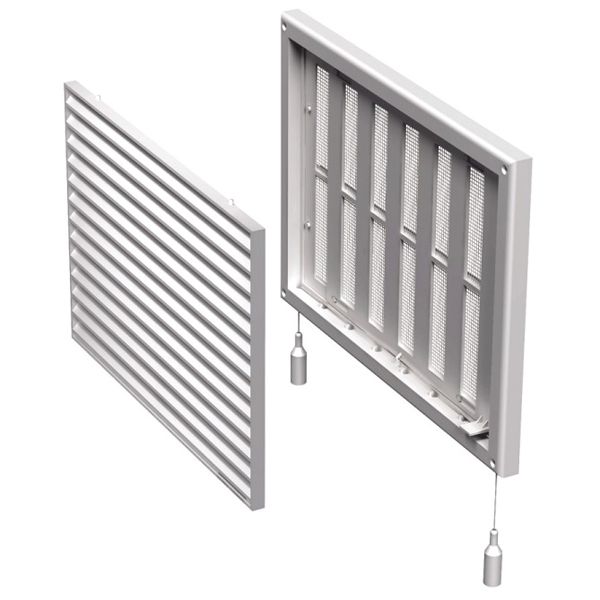 Решетка для вентиляции МВ 170 Рс пластик белый 