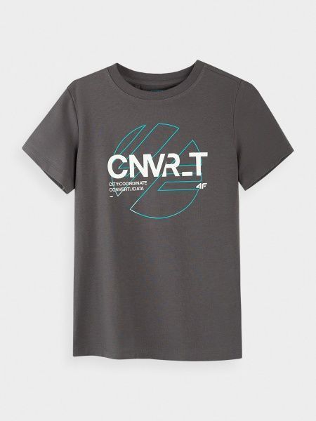 Футболка 4F J4L21-JTSM208-22S р.134 серый