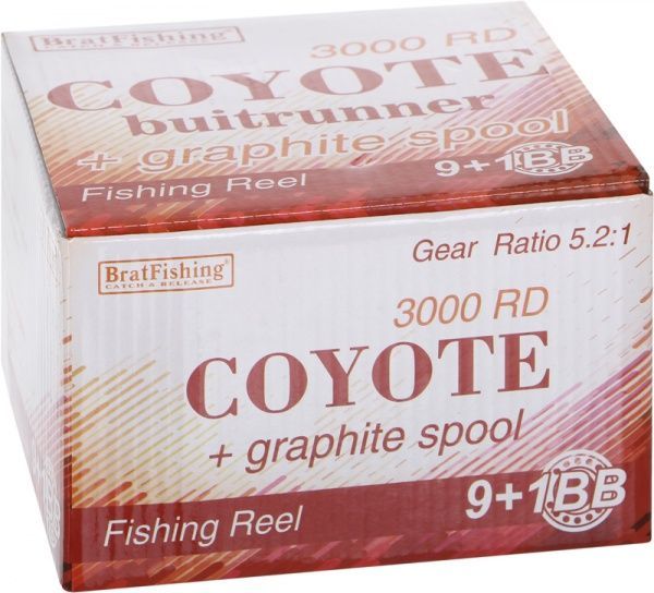 Катушка BratFishing Coyote 3000 RD BR 9+1BB BF