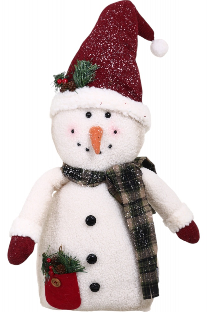 Декорация новогодняя Снежок пряничный что стоит в ассортименте AH241548AB 37 см