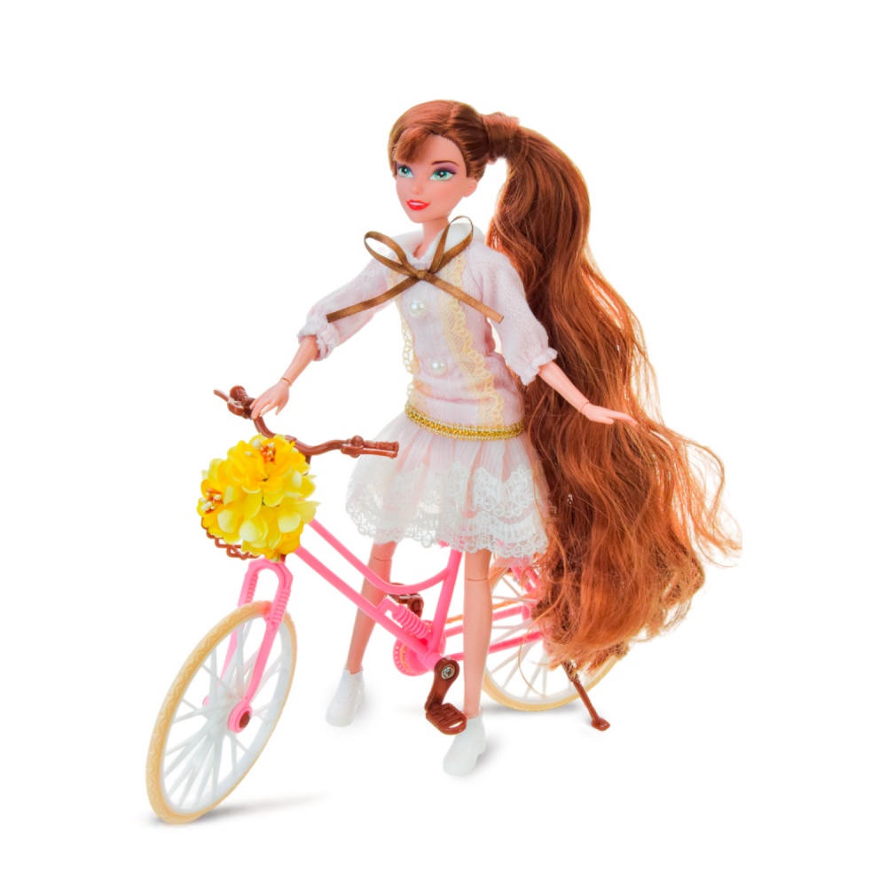 Кукла шарнирная Kids Hits Emily Romantic с велосипедом KH23/019