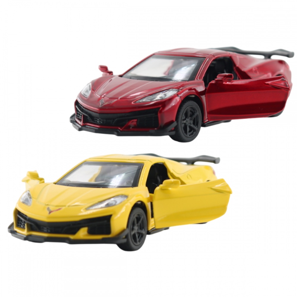 Автомодель TechnoDrive 1:40 Chevrolet Corvette C8 Z06 2024 red/yellow 250310