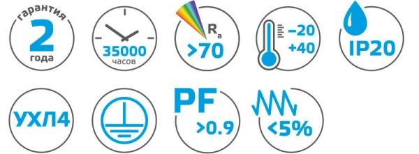 Подсветка для мебели Gauss LED 36 Вт IP20 белый 