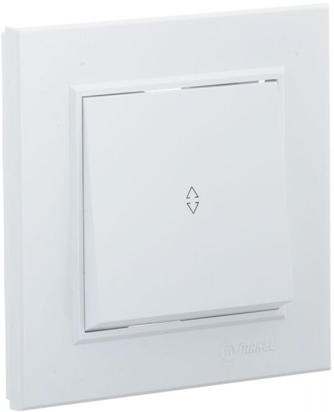 Переключатель проходной одноклавишный Makel Karea без подсветки 10 А 220В белый