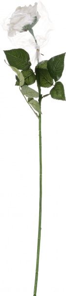 Растение искусственное Роза 64 см белая Девилон