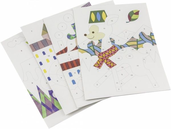 Набор для рисования песком Djeco Панда и его друзья DJ08630